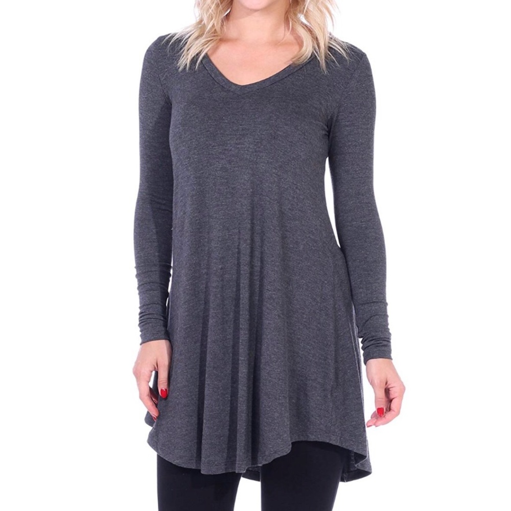 **THREE** super soft tunic tees! - XL